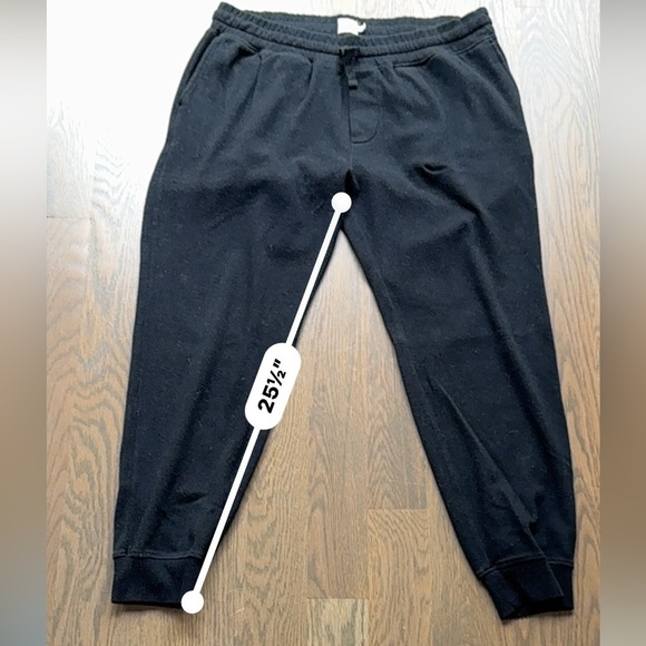Faherty Sweater Joggers Heathered Black Twill Size XXL sweat pants - Picture 14 of 16